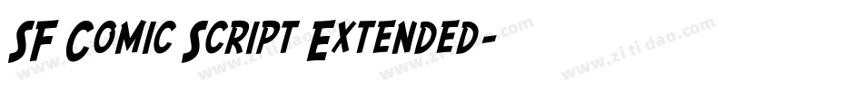 SF Comic Script Extended字体转换
